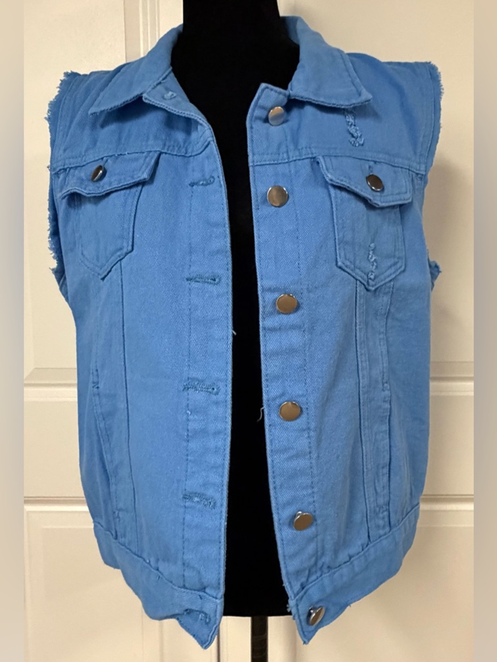 Sexyshine Button Up Denim Vest